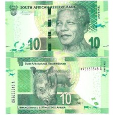 África do Sul 10 Rand 2015 FE P-138b - c/ Anéis Omron