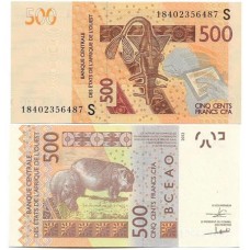 África WAS Guiné-Bissau 500 Francs 2018 FE P-919Sg
