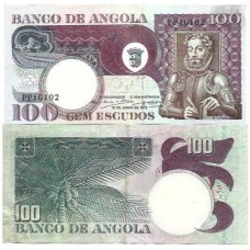Angola 100 Escudos 1973 Sob P-106