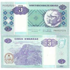 Angola 5 Kwanzas 2010 FE P-144b