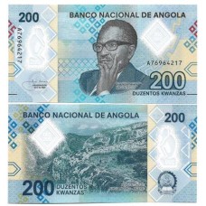 Angola 200 Kwanzas 2020 Fe P-160a Polim