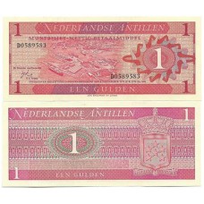 Antilhas Holandesas 1 Gulden 1970 FE P-20a