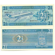 Antilhas Holandesas 2.1/2 Gulden 1970 FE P-21a