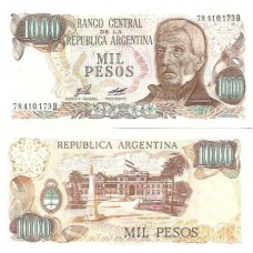 Argentina 1.000 Pesos 1976/82 P-304b1 FE - 78/D