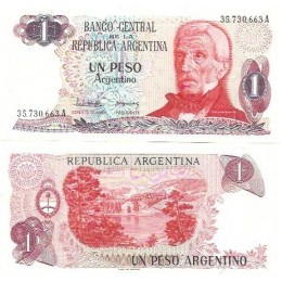 Argentina 1 Peso 1983/84 P-311a Fe Argentina 1 Peso 1983/84 P-311a Fe