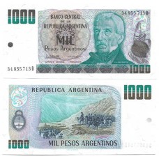 Argentina 1.000 Pesos 1984/85 Fe P-317b