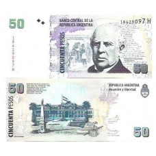 Argentina 50 Pesos 2011/2013 Fe P-356a6 Série H