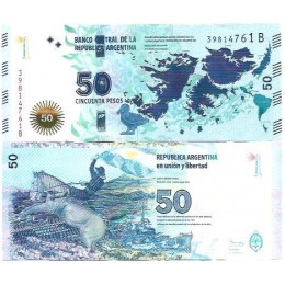 Argentina 50 Pesos 2015 P362a Fe Comem
