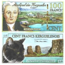 Arquipélago Kerguelen 100 Francs Nov/2010 FE Polím