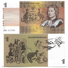 Austrália 1 Dollar 1974/83 FE P-42d Rainha