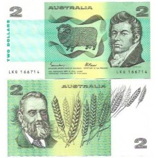 Austrália 2 Dollars 1974/85 FE P-43e