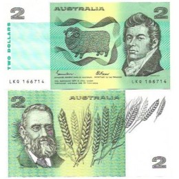 Austrália 2 Dollars 1974/85 FE P-43e