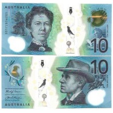 Austrália 10 Dollars 2017 FE P-63a Polím