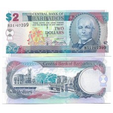 Barbados 2 Dollars 2007 FE P-66a