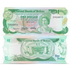 Belize 1 Dollars 1983 Fe P-43 Rainha