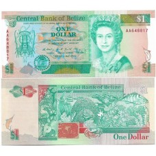 Belize 1 Dollars 1990 Fe P-51 Rainha