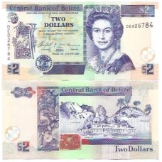 Belize 2 Dollars 2005 FE P-66b Rainha