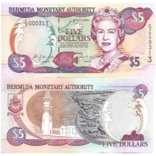 Bermuda 5 Dollars 2000 P-51a FE Rainha