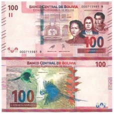 Bolívia 100 Bolivianos 2019 FE P-251