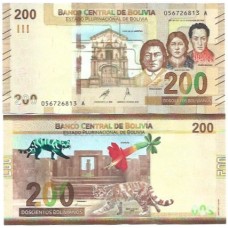 Bolívia 200 Bolivianos 2019 FE P-252