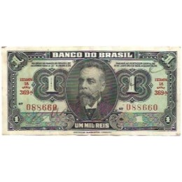 Brasil C-001 1 Cruzeiro Autografada 1944 SOB - 088660