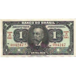 Brasil C-001 1 Cruzeiro Autografada 1944 SOB -  0094247