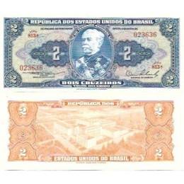 Brasil C-015 2 Cruzeiros 1954 FE