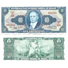 Brasil C-019 10 Cruzeiros 1961 FE