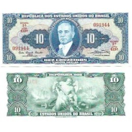 Brasil C-019 10 Cruzeiros 1961 FE