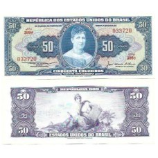 Brasil C-025 50 Cruzeiros 1956 SOBFE