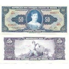 Brasil C-026 50 Cruzeiros 1959 SFE