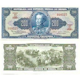 Brasil C-043 200 Cruzeiros 1964 SFE/FE