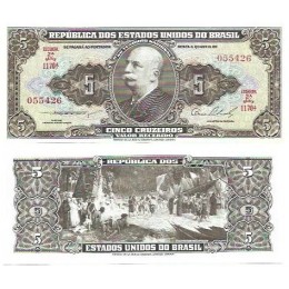 Brasil C-067 5 Cruzeiros 1954 FE