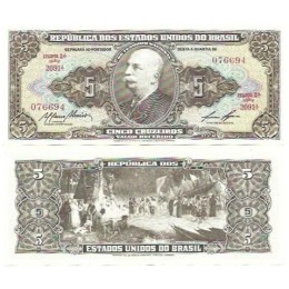 Brasil C-070 5 Cruzeiros 1959 FE
