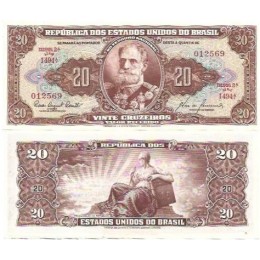 Brasil C-087 20 Cruzeiros 1960 SFE/FE