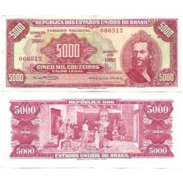 Brasil C-109 5.000 Cruzeiros 1964 SFE - 066512