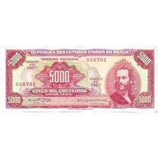 Brasil C-109 5.000 Cruzeiros 1964 SOB - 026701