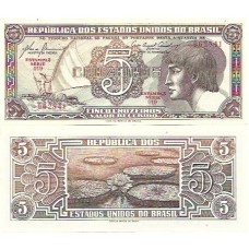 Brasil C-111 5 Cruzeiros 1961 Série 019 FE