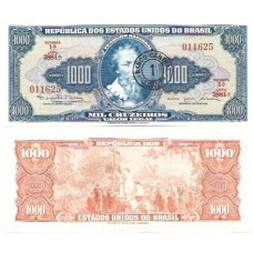 Brasil C-120 1 Cruzeiro Novo Carimbo 1966 FE