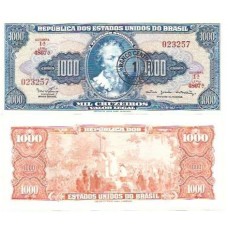 Brasil C-121 1 Cruzeiro Novo Carimbo 1967 FE