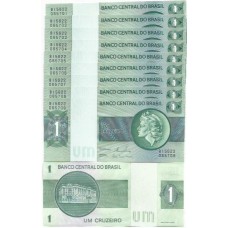 Brasil C-132 1 Cruzeiro 1980 FE - 10 Seq - Série B15622