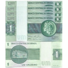 Brasil C-132 1 Cruzeiro 1980 FE - 5 Seq - Série B15622