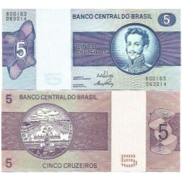 Brasil C-134 5 Cruzeiros 1973 FE