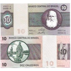 Brasil C-137 10 Cruzeiros 1970 FE