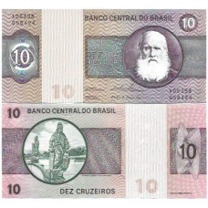 Brasil C-138 10 Cruzeiros 1974 FE