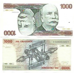 Brasil C-155 1.000 Cruzeiros 1980 SFE/FE Série 3185 Brasil C-155 1.000 Cruzeiros 1980 SFE/FE Série 3185