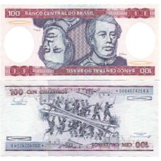 Brasil C-157a 100 Cruzeiros Asterisco* 1984 FE Série 0004