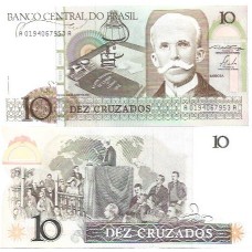 Brasil C-180 10 Cruzados 1986 FE - Série 0194