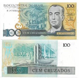 Brasil C-186 100 Cruzados 1987 FE - Série 1479
