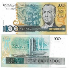 Brasil C-187 100 Cruzados 1987 FE - Série 2253